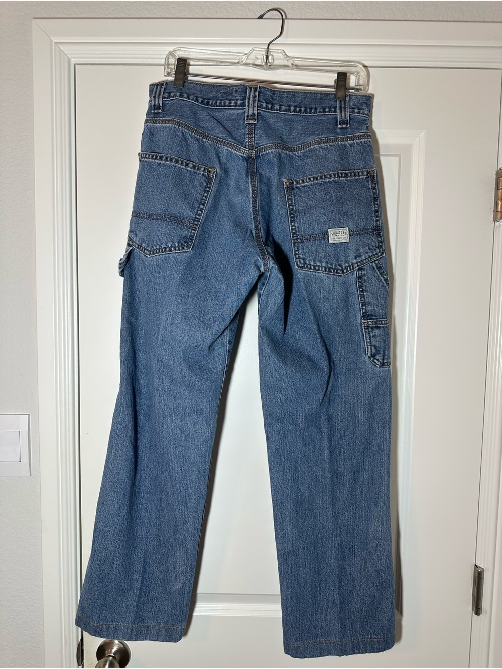 Levi Strauss Signature Carpenter Jeans Men’s 30x32 Blue Denim Utility Workwear